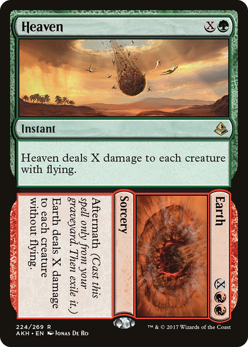 Heaven // Earth (AKH-224) [Amonkhet] MTG Single Wizards of the Coast