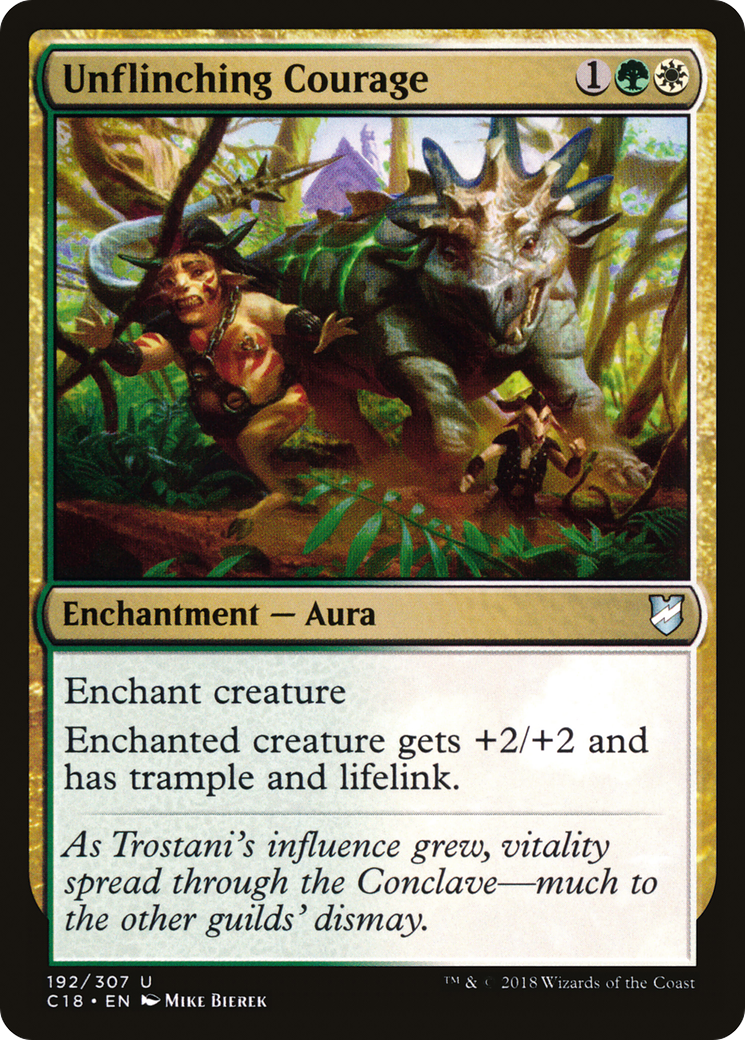 Unflinching Courage (C18-192) [Commander 2018] MTG Single Wizards of the Coast