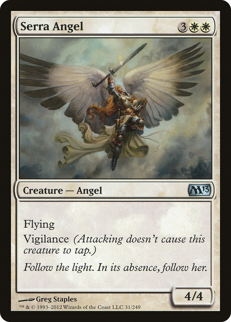 Serra Angel (M13-031) [Magic 2013] Foil MTG Single Wizards of the Coast