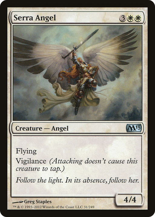 Serra Angel (M13-031) [Magic 2013] Foil MTG Single Wizards of the Coast