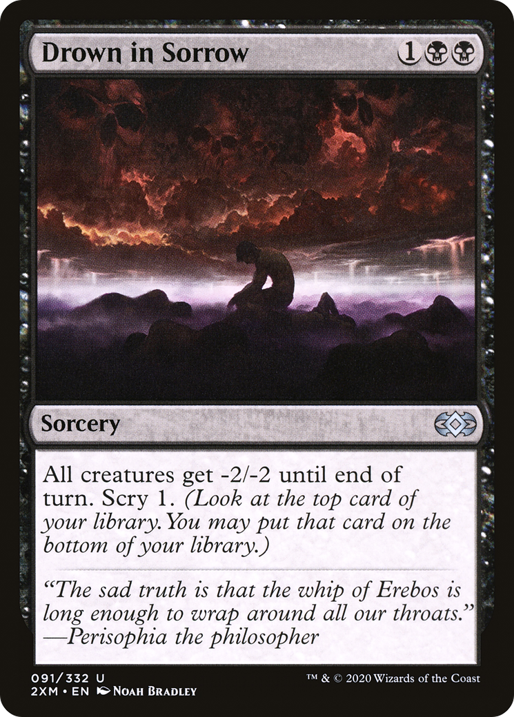 Drown in Sorrow (2XM-091) [Double Masters] Foil MTG Single Wizards of the Coast