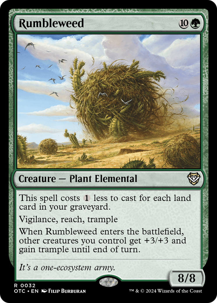 Rumbleweed (OTC-032) [Outlaws of Thunder Junction Commander] MTG Single Wizards of the Coast