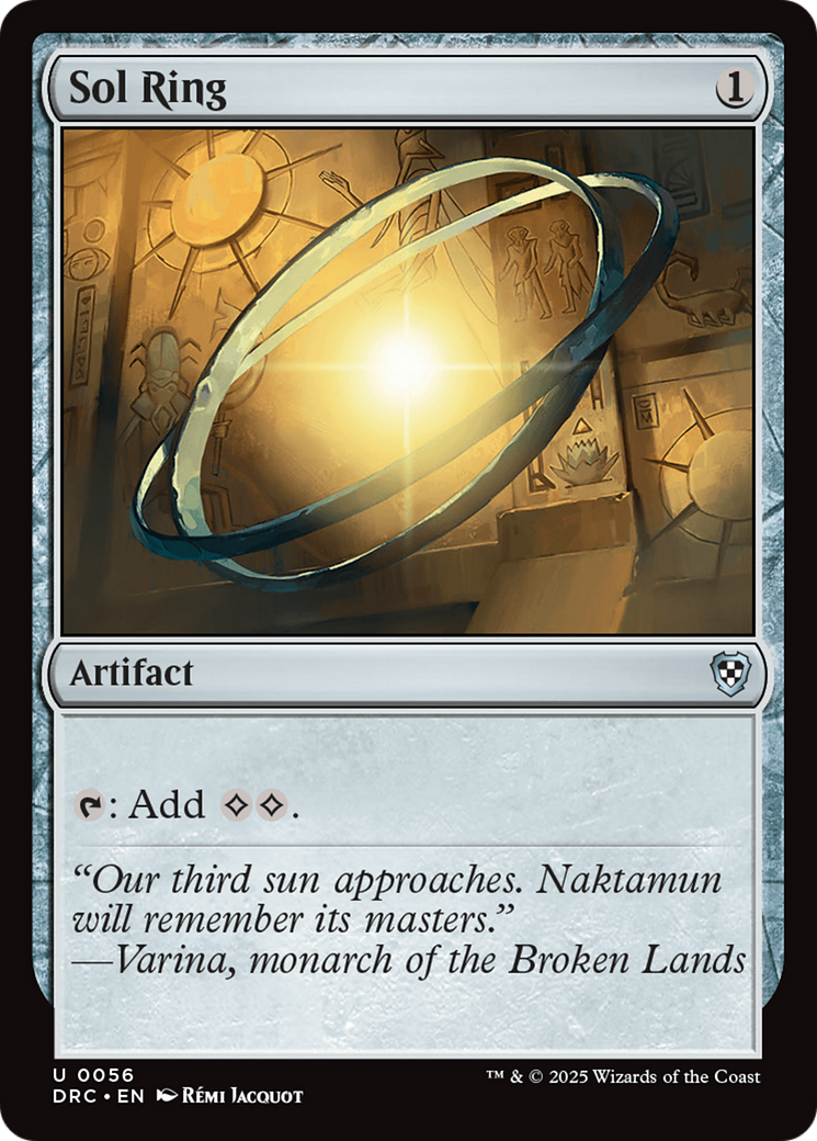 Sol Ring (DRC-056) [Aetherdrift Commander] MTG Single Wizards of the Coast