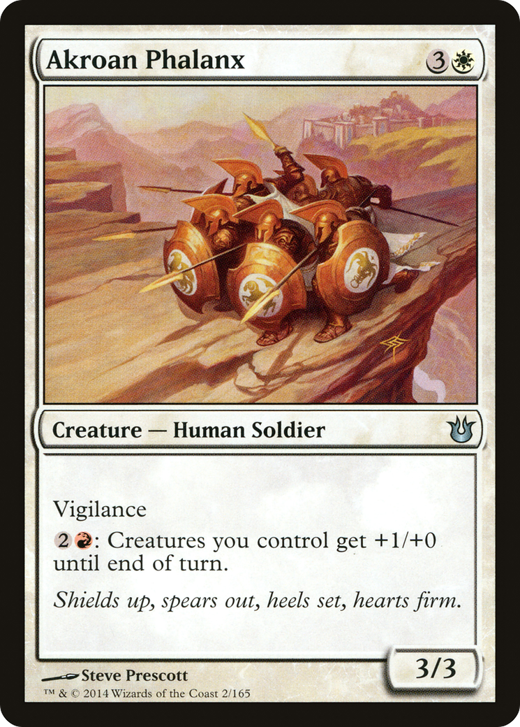 Akroan Phalanx (BNG-002) [Born of the Gods] Foil MTG Single Wizards of the Coast