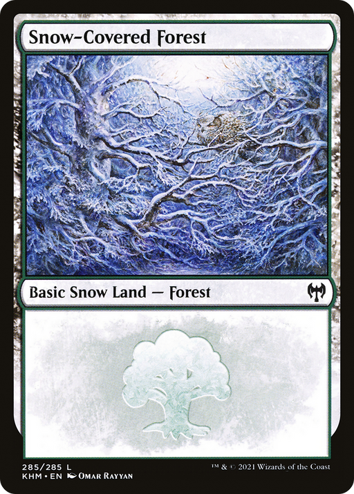 Snow-Covered Forest (285) (KHM-285) [Kaldheim] MTG Single Wizards of the Coast