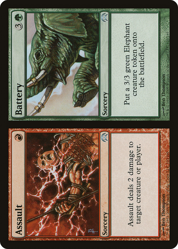 Assault // Battery (HOP-103) [Misc] Planechase MTG Single Wizards of the Coast