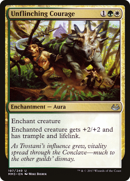 Unflinching Courage (MM3-197) [Modern Masters 2017] Foil MTG Single Modern Masters 2017