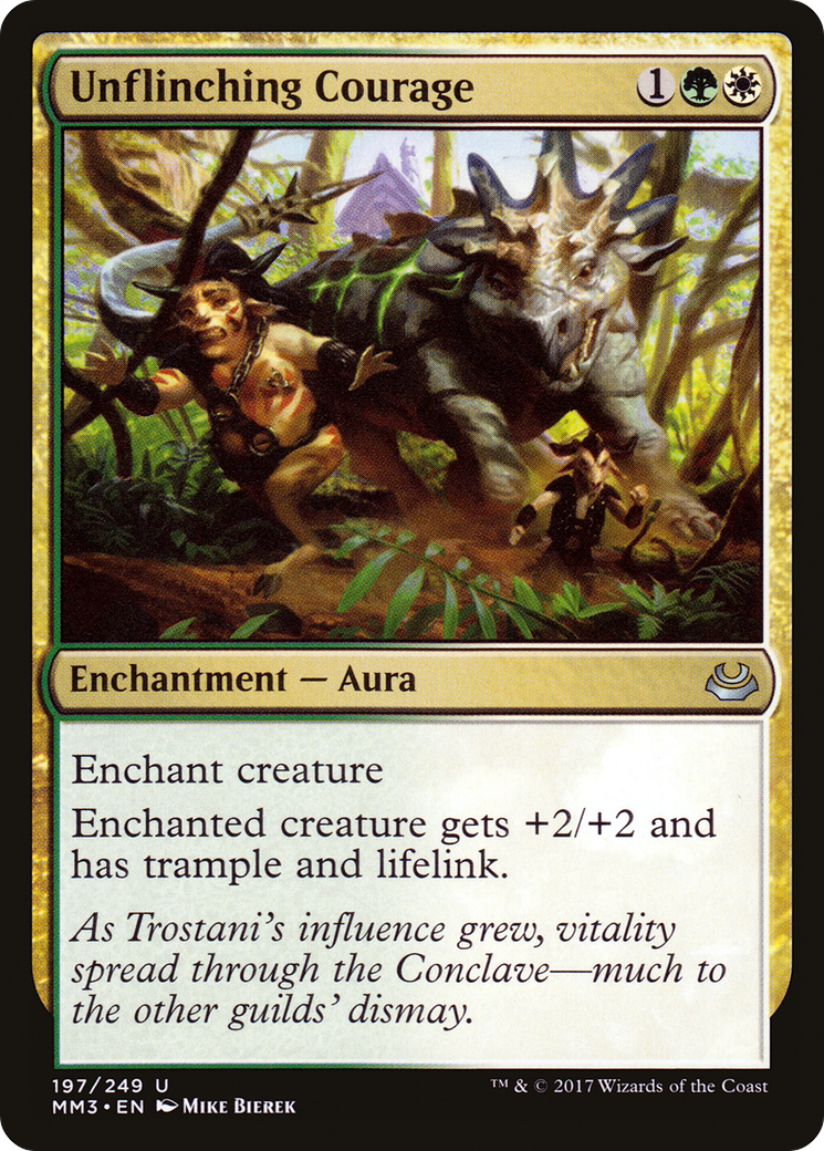 Unflinching Courage (MM3-197) [Modern Masters 2017] MTG Single Modern Masters 2017