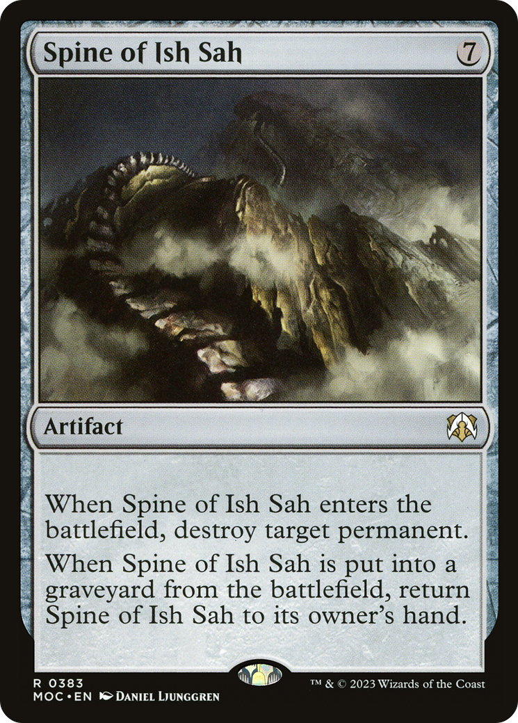 Spine of Ish Sah (MOC-383) [March of the Machine Commander] MTG Single Wizards of the Coast