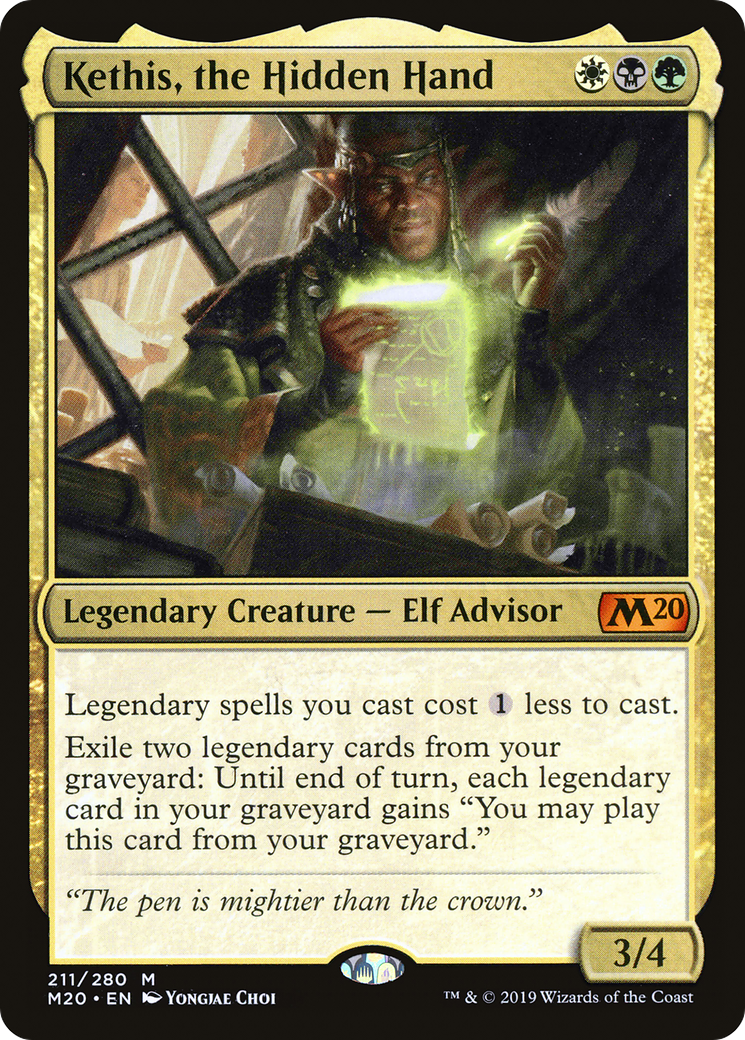Kethis, the Hidden Hand (M20-211) [Core Set 2020] MTG Single Wizards of the Coast