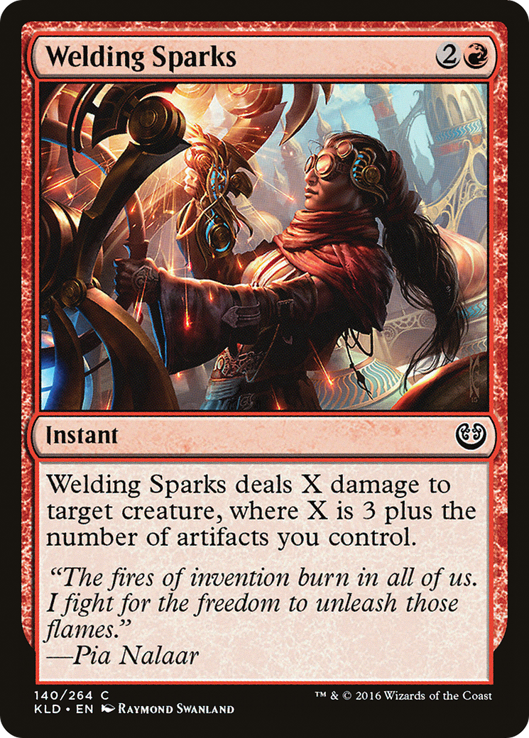 Welding Sparks (KLD-140) [Kaladesh] MTG Single Wizards of the Coast