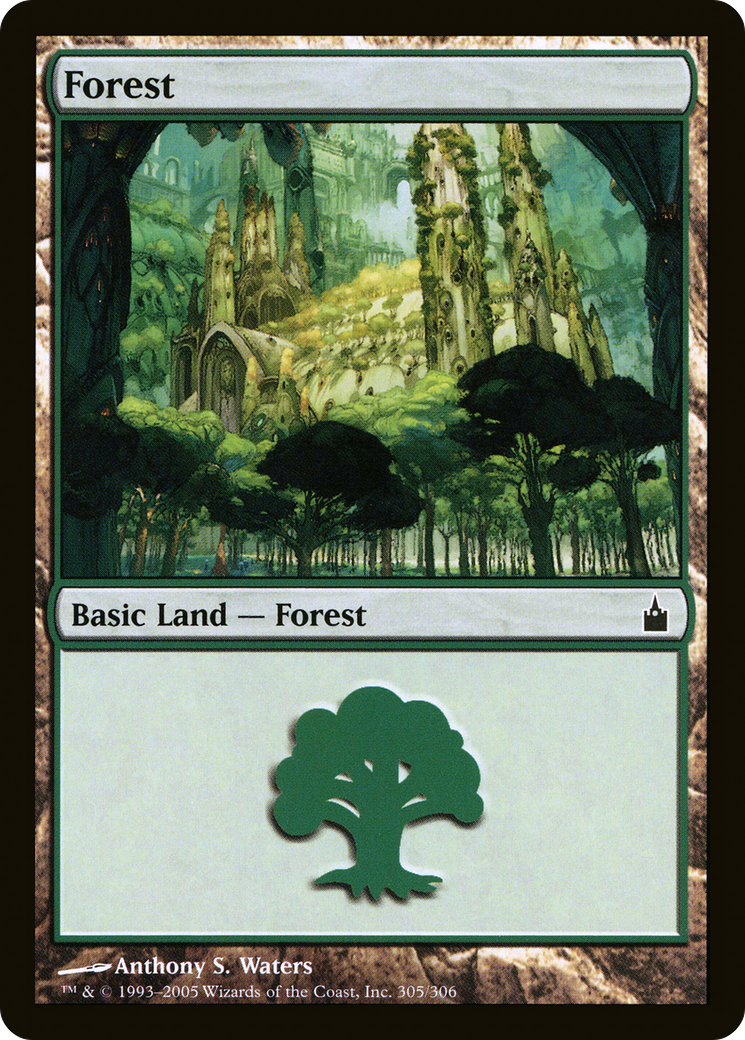 Forest (RAV-305) [Ravnica: City of Guilds] MTG Single Wizards of the Coast