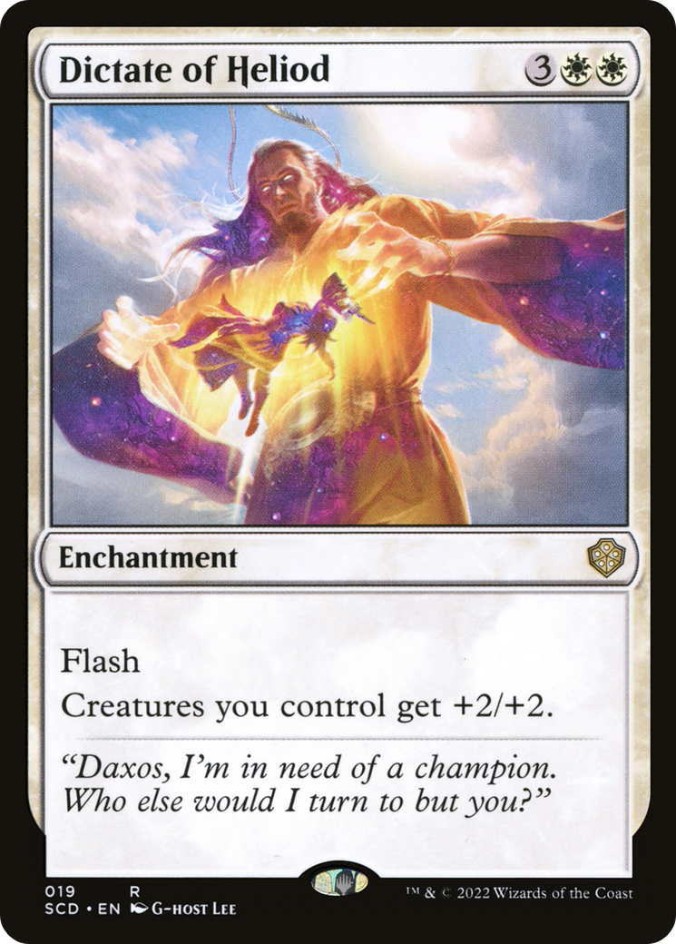 Dictate of Heliod (SCD-019) [Starter Commander Decks] MTG Single Wizards of the Coast