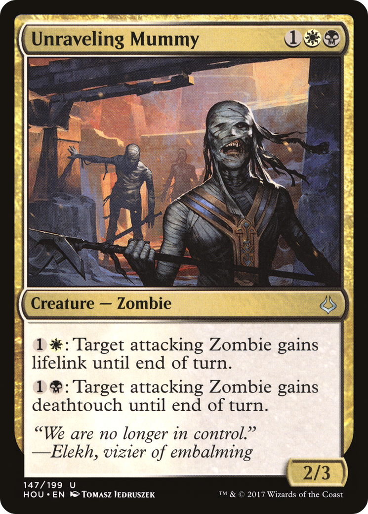 Unraveling Mummy (HOU-147) [Hour of Devastation] MTG Single Wizards of the Coast