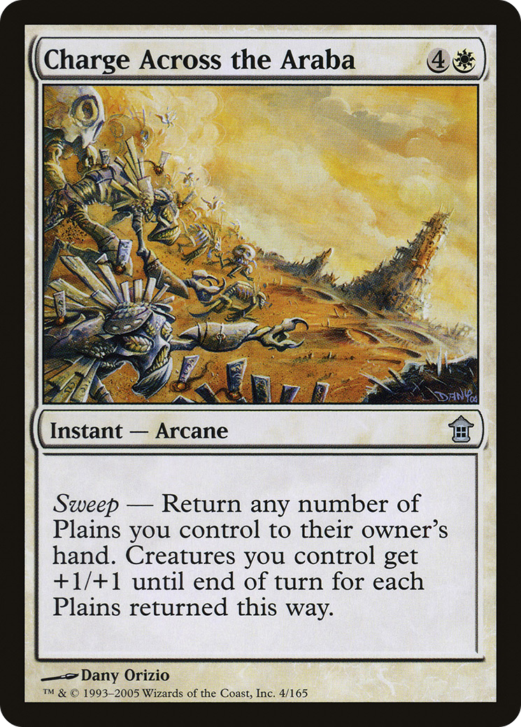 Charge Across the Araba (SOK-004) [Saviors of Kamigawa] MTG Single Wizards of the Coast