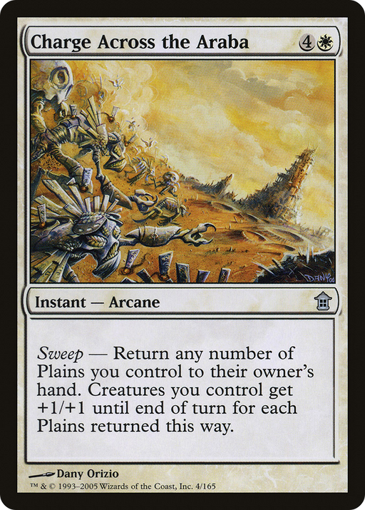 Charge Across the Araba (SOK-004) [Saviors of Kamigawa] MTG Single Wizards of the Coast