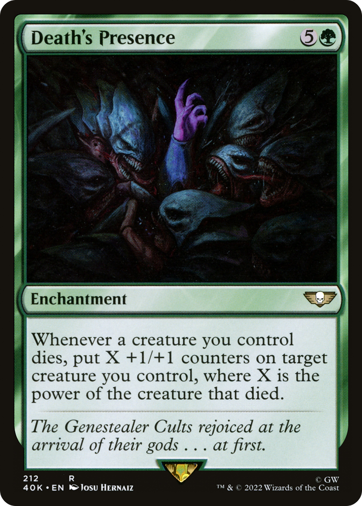 Death's Presence (40K-212) [Warhammer 40,000 Commander] MTG Single Wizards of the Coast