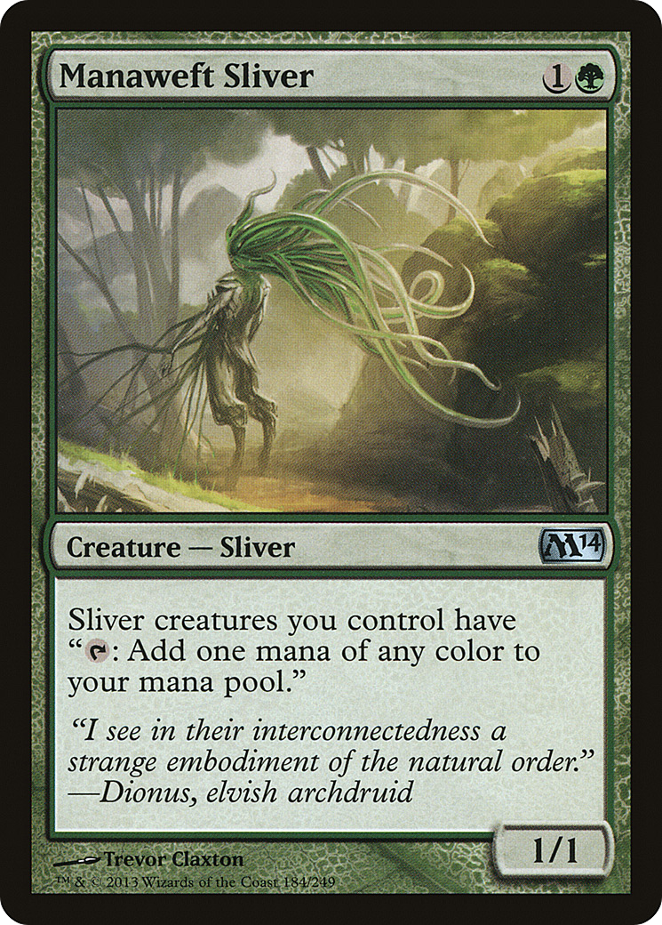 Manaweft Sliver (M14-184) [Magic 2014] Foil MTG Single Wizards of the Coast