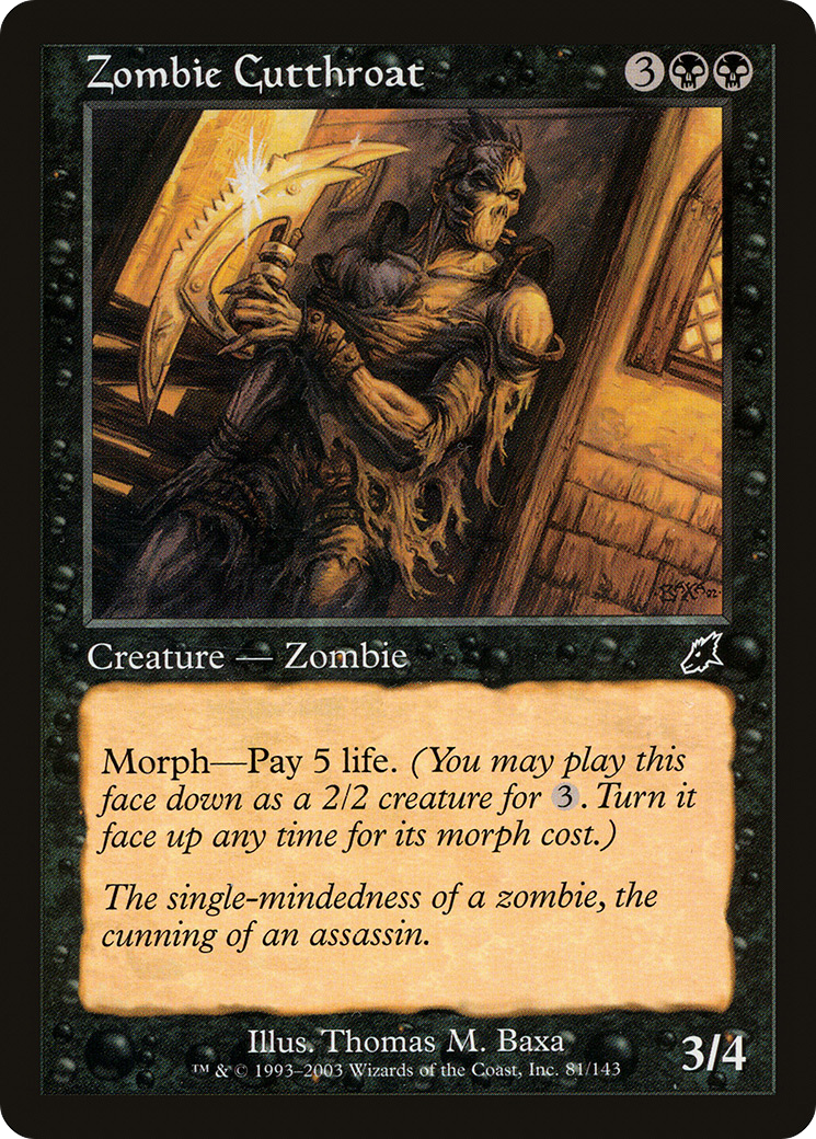 Zombie Cutthroat (SCG-081) [Scourge] MTG Single Wizards of the Coast