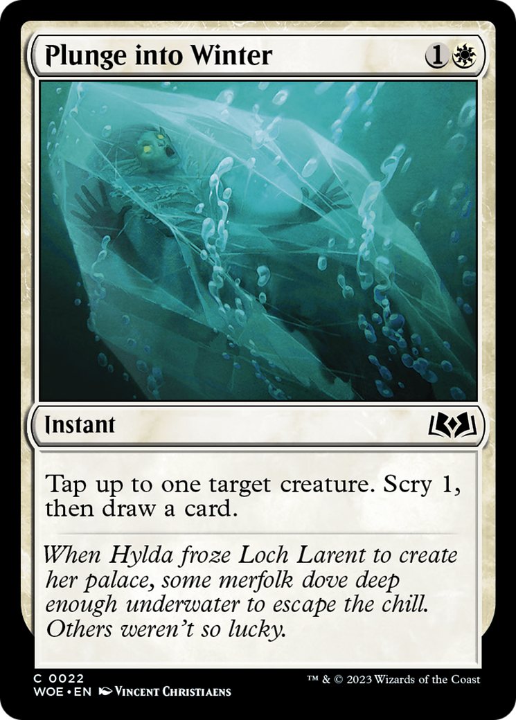 Plunge into Winter (WOE-022) [Wilds of Eldraine] Foil MTG Single Wizards of the Coast