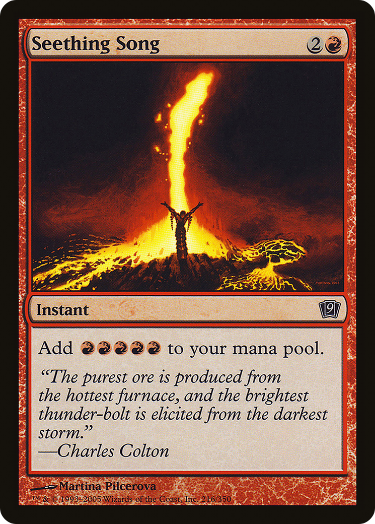 Seething Song (9ED-216) [9th Edition] MTG Single Wizards of the Coast