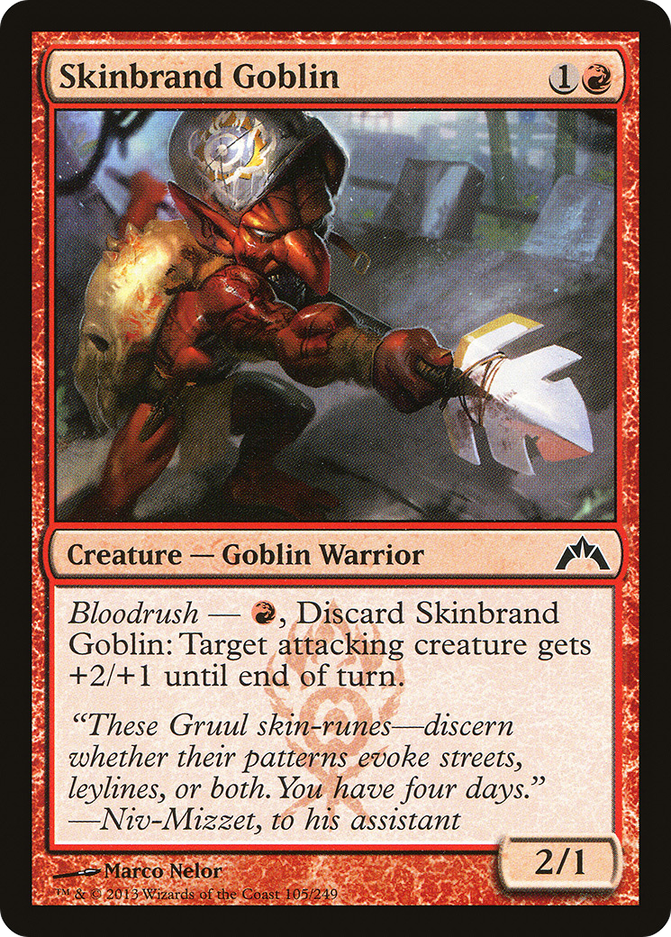 Skinbrand Goblin (GTC-105) [Gatecrash] Foil MTG Single Wizards of the Coast
