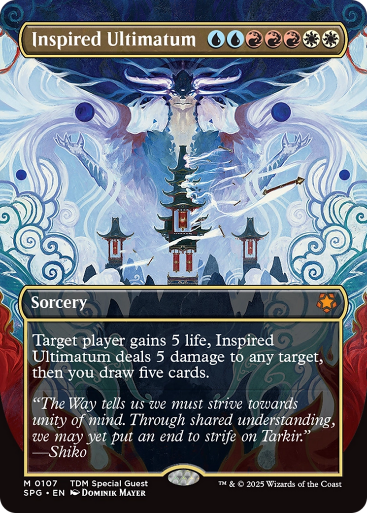 Inspired Ultimatum (SPG-107) [Special Guests] (Borderless) MTG Single Wizards of the Coast