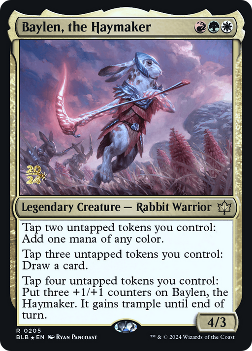 Baylen, the Haymaker (PRE-205) [Bloomburrow Promos] Foil MTG Single Wizards of the Coast