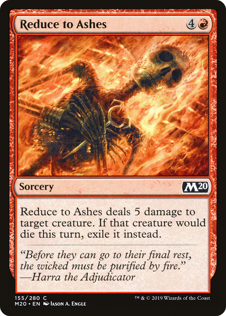 Reduce to Ashes (M20-155) [Core Set 2020] MTG Single Wizards of the Coast