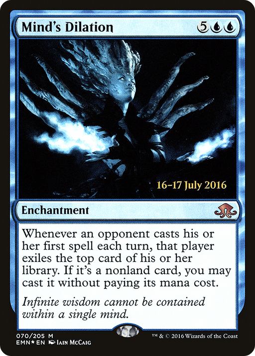 Mind's Dilation (PRE-070) [Eldritch Moon Promos] Foil MTG Single Wizards of the Coast