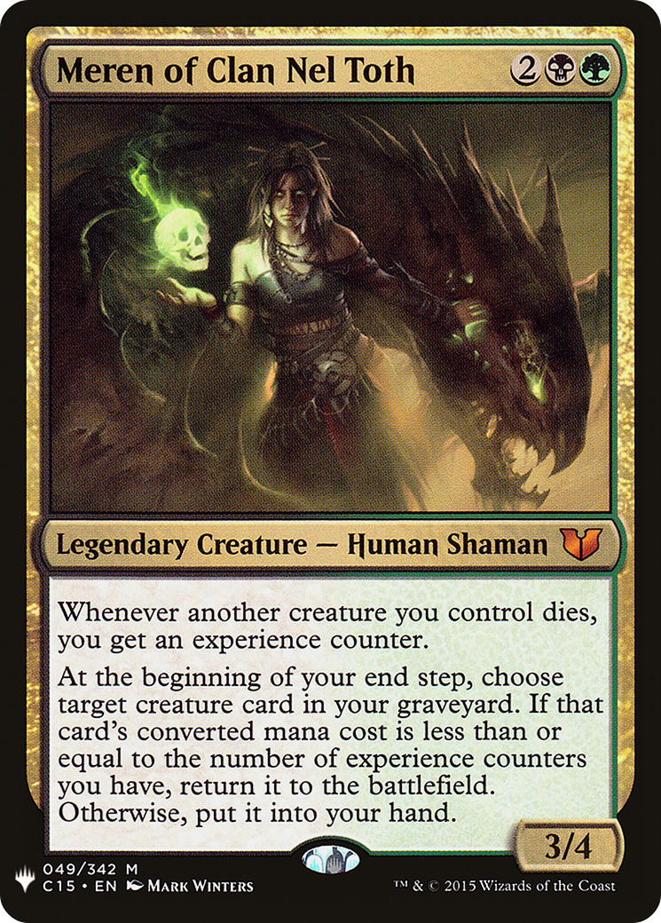 Meren of Clan Nel Toth (LIST-C15-49) [Mystery Booster] The List MTG Single Wizards of the Coast