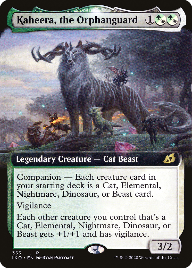Kaheera, the Orphanguard (IKO-353) [Ikoria: Lair of Behemoths] (Extended Art) MTG Single Wizards of the Coast