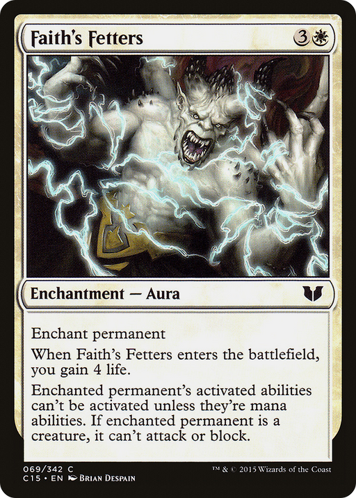 Faith's Fetters (C15-069) [Commander 2015] MTG Single Wizards of the Coast