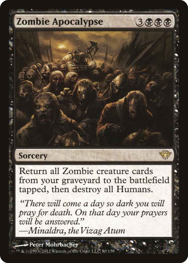 Zombie Apocalypse (DKA-080) [Dark Ascension] MTG Single Wizards of the Coast