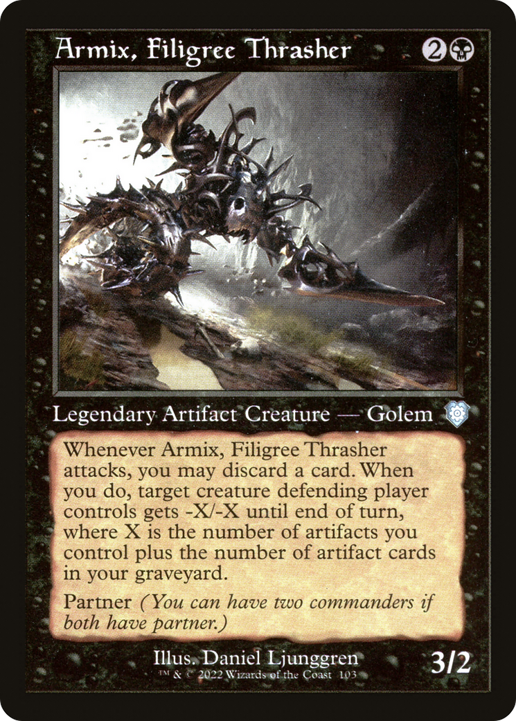 Armix, Filigree Thrasher (BRC-103) [The Brothers' War Commander] MTG Single Wizards of the Coast