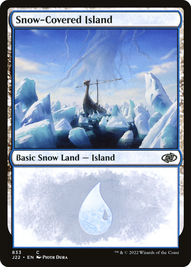 Snow-Covered Island (J22-833) [Jumpstart 2022] MTG Single Wizards of the Coast