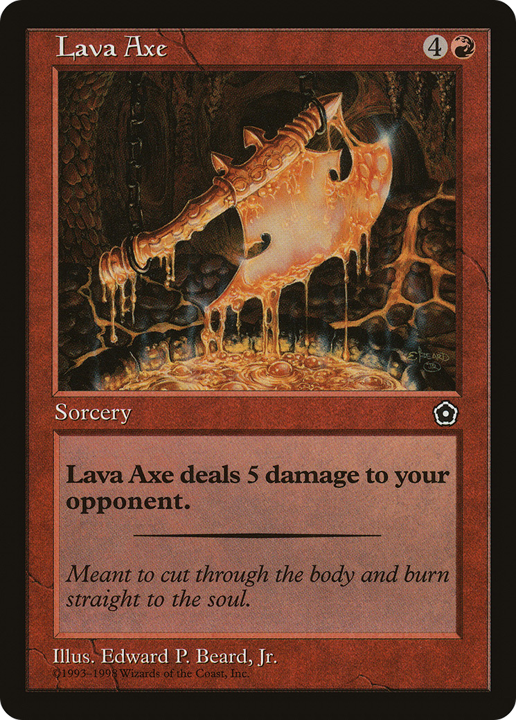 Lava Axe (P02-107) [Misc] Portal Second Age MTG Single Wizards of the Coast
