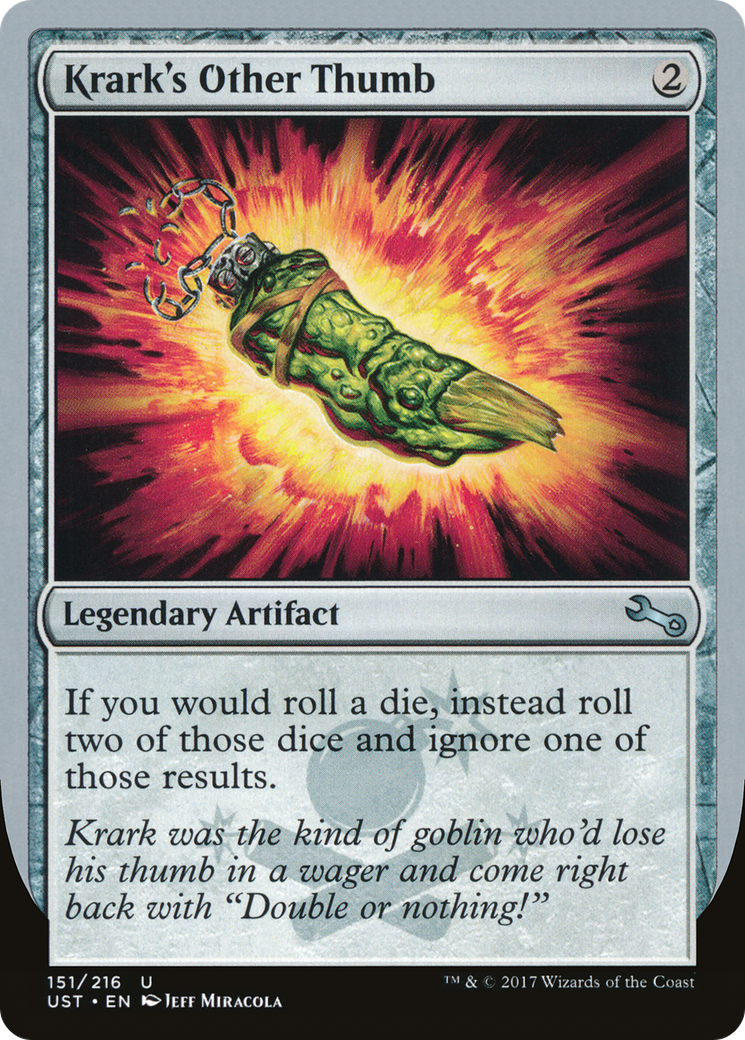Krark's Other Thumb (UST-151) [Unstable] Foil MTG Single Wizards of the Coast