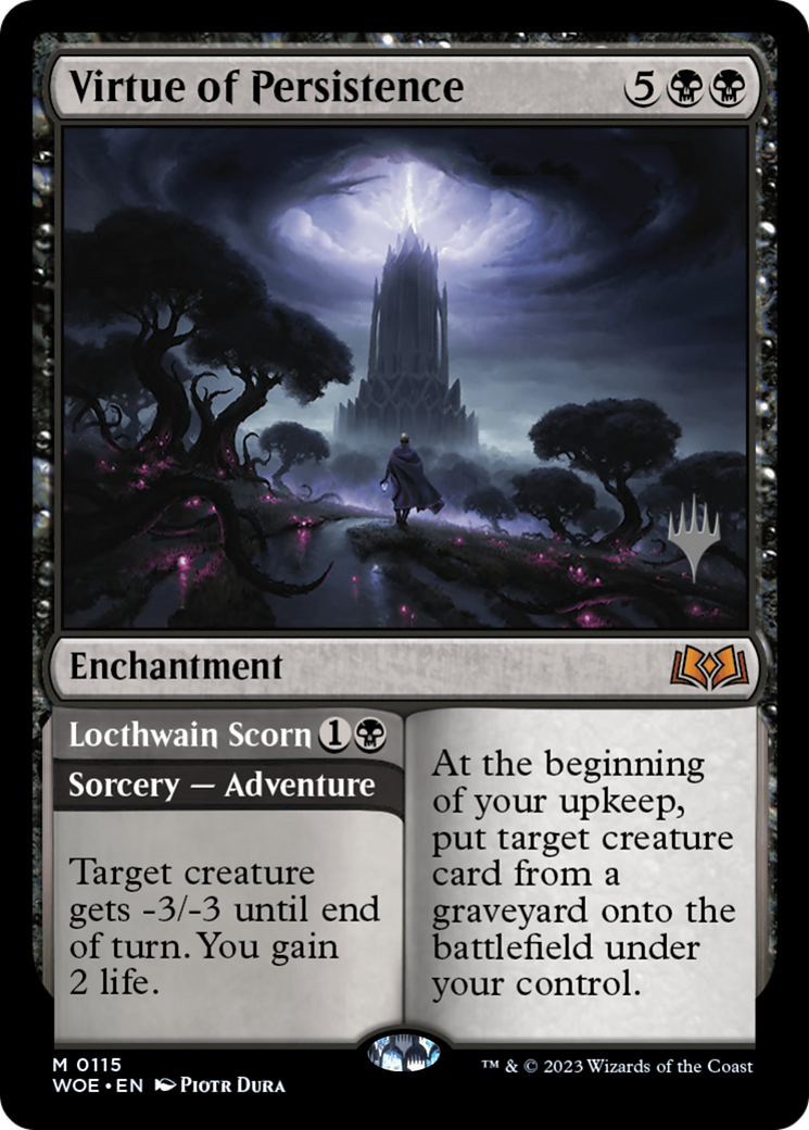Virtue of Persistence (PPWOE-115) [Wilds of Eldraine Promos] Foil MTG Single Wizards of the Coast