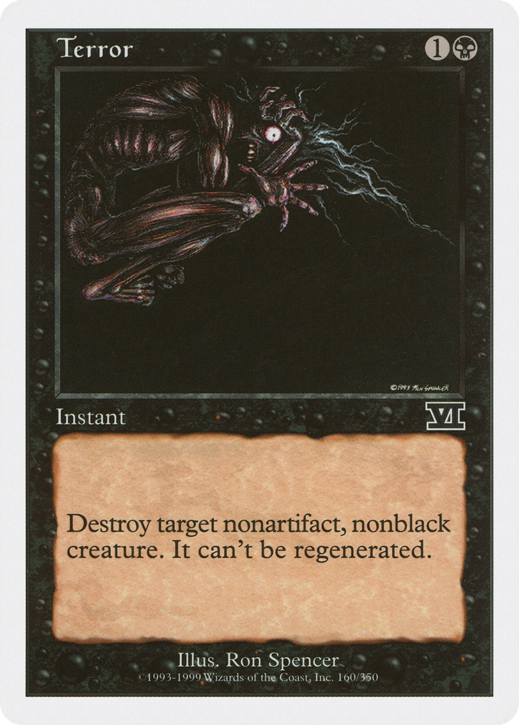 Terror (6ED-160) [Classic Sixth Edition] MTG Single Wizards of the Coast