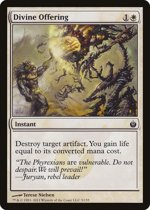 Divine Offering (MBS-005) [Mirrodin Besieged] MTG Single Wizards of the Coast