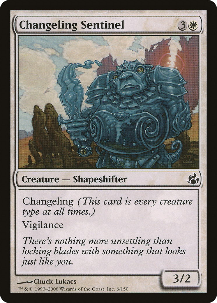 Changeling Sentinel (MOR-006) [Morningtide] Foil MTG Single Wizards of the Coast
