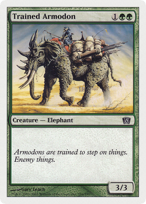 Trained Armodon (8ED-284) [8th Edition] MTG Single Wizards of the Coast