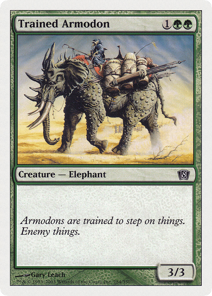Trained Armodon (8ED-284) [8th Edition] Foil MTG Single Wizards of the Coast