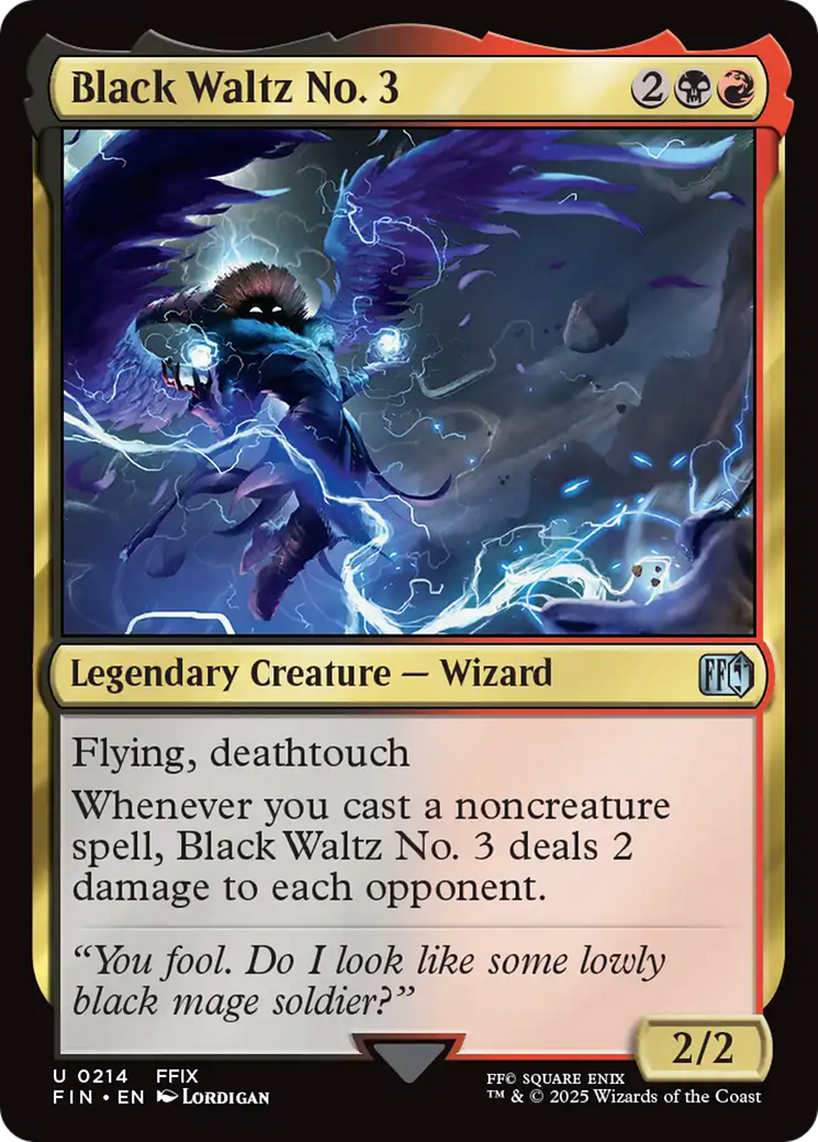 Black Waltz No. 3 (FIN-214) [FINAL FANTASY] MTG Single Wizards of the Coast