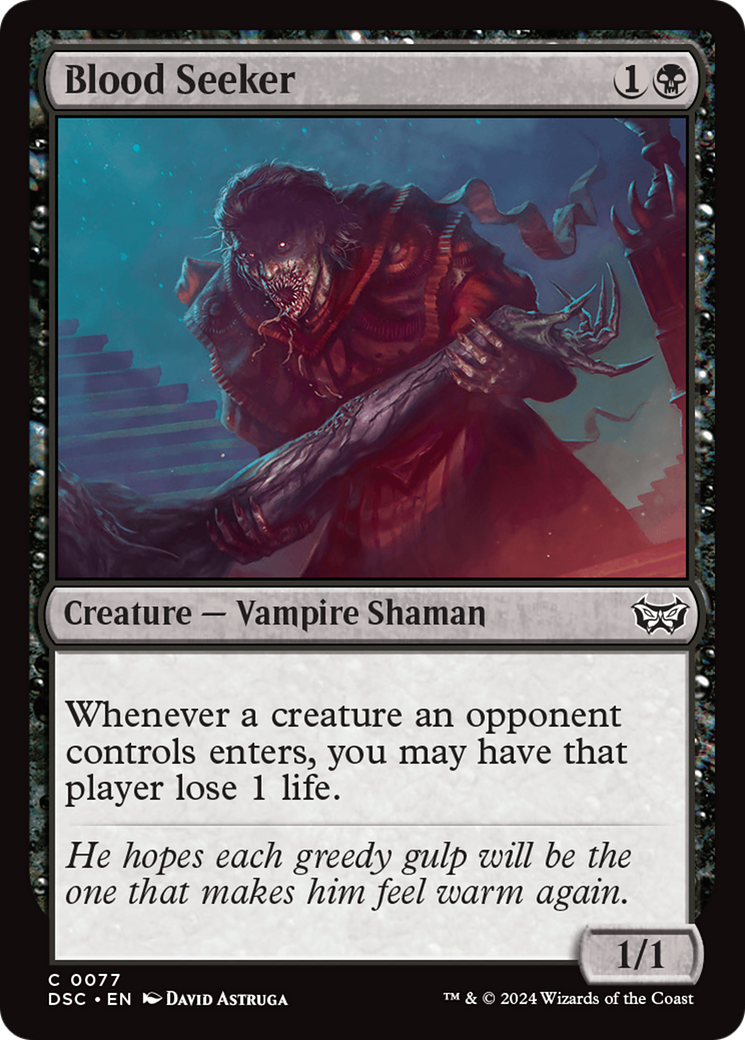 Blood Seeker (DSC-077) [Duskmourn: House of Horror Commander] MTG Single Wizards of the Coast
