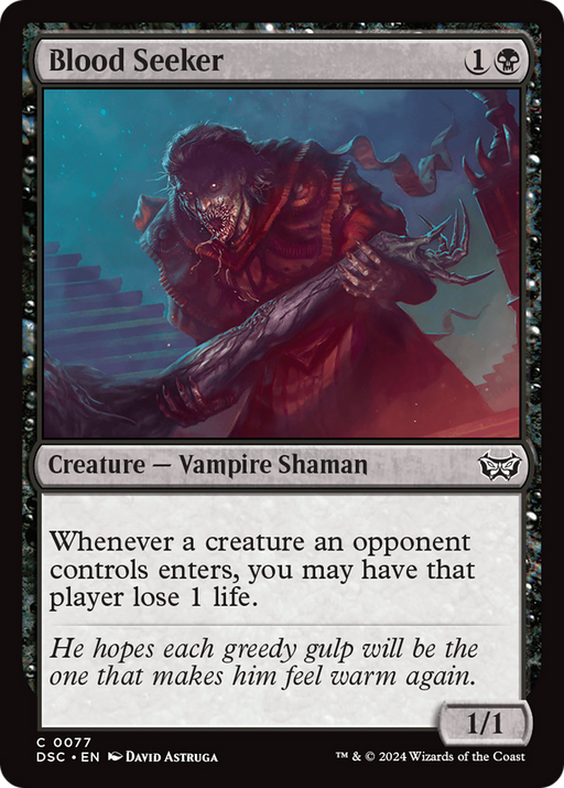 Blood Seeker (DSC-077) [Duskmourn: House of Horror Commander] MTG Single Wizards of the Coast