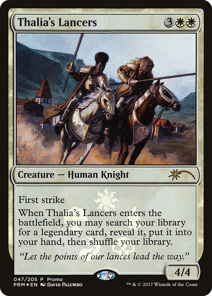 Thalia's Lancers (MEDIA-047) [Eldritch Moon Promos] Foil MTG Single Wizards of the Coast