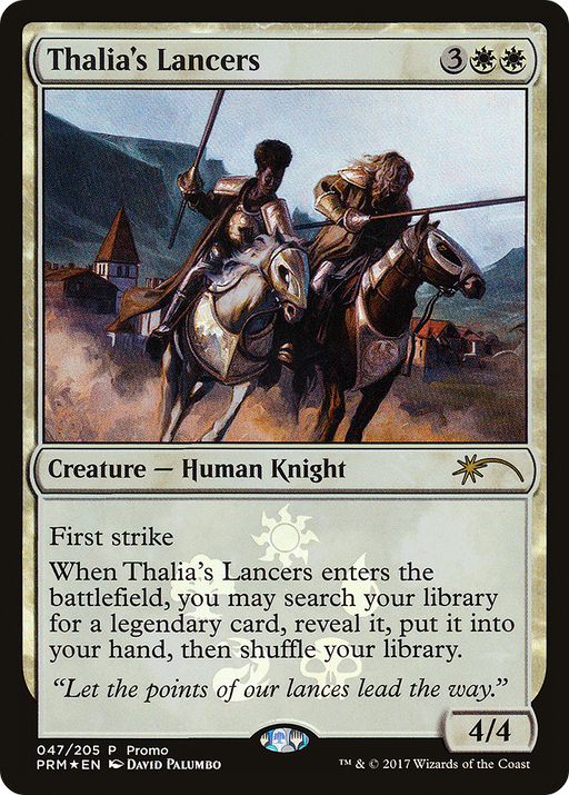 Thalia's Lancers (MEDIA-047) [Eldritch Moon Promos] Foil MTG Single Wizards of the Coast