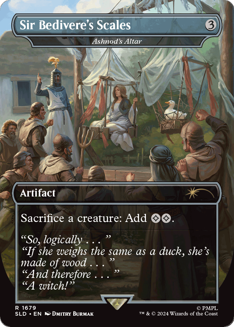 Sir Bedivere's Scales - Ashnod's Altar (SLD-1679) [Secret Lair] Drop (Borderless) Foil MTG Single Wizards of the Coast
